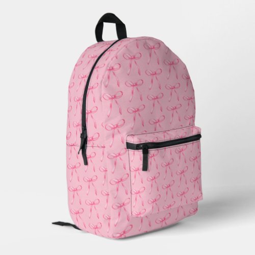 Preppy Pink Bows Backpack