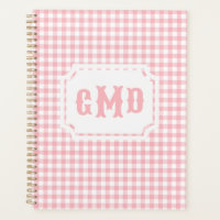 Preppy Pink Gingham | Monogram