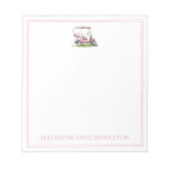 Preppy Pink Golf Cart Personalized Notepad