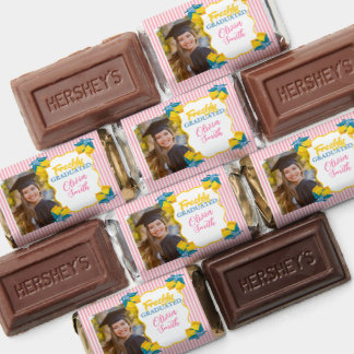 Preppy Pink Lemonade Graduation Custom Photo Class Hershey's Miniatures