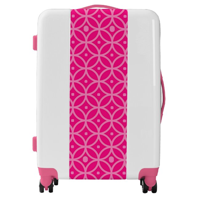 Preppy Pink Luggage (Front)