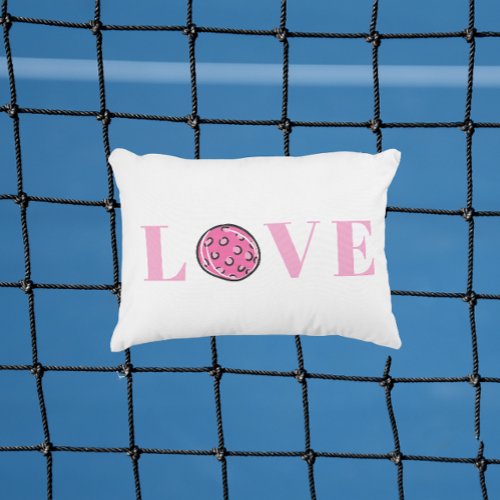 Preppy Pink Pickleball Pink Love Accent Pillow