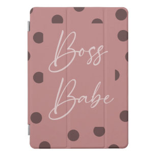 Preppy, pink, polkadots iPad Cover
