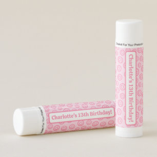 Preppy Pink Smile Face Lip Balm