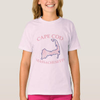 Preppy Pink Striped Cape Cod Girl's Pink