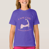 Preppy Pink Striped Cape Cod Girl's Purple