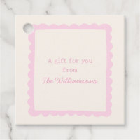 Preppy Pink Whimsical Border Custom Gift From