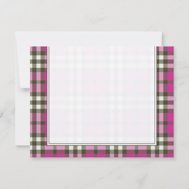 Preppy Plad Flat Note Cards (MTV) (Front)