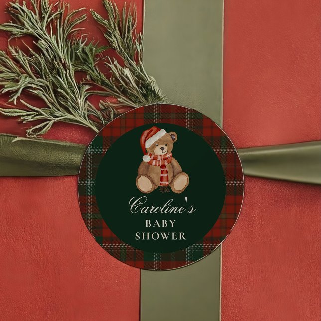 Preppy Polo Bear Baby Shower Sticker (Creator Uploaded)