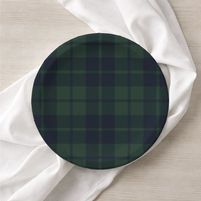 Preppy Polo Tartan Plaid Paper Plates (Creator Uploaded)