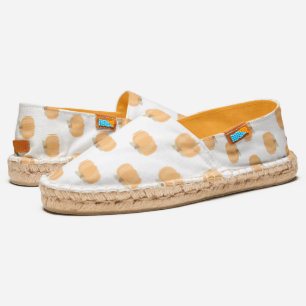 Preppy Pumpkin Pattern Fall Halloween Girly Espadrilles