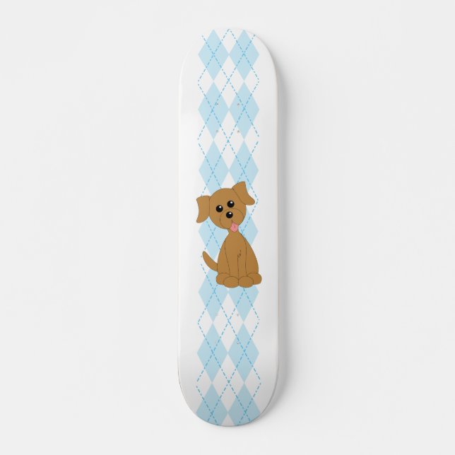 Preppy Puppy Skateboard Deck (Front)