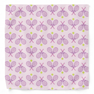 Preppy Purple Tennis Bandana