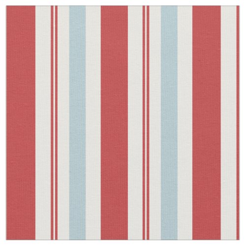 Custom Fabric 9 Preppy Red And Blue Stripes Pattern Fabric