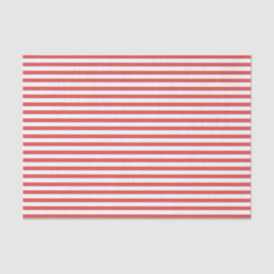 Preppy Red and White Striped Tissue paper