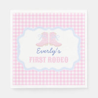 Preppy Rodeo First Birthday Cowgirl Boots