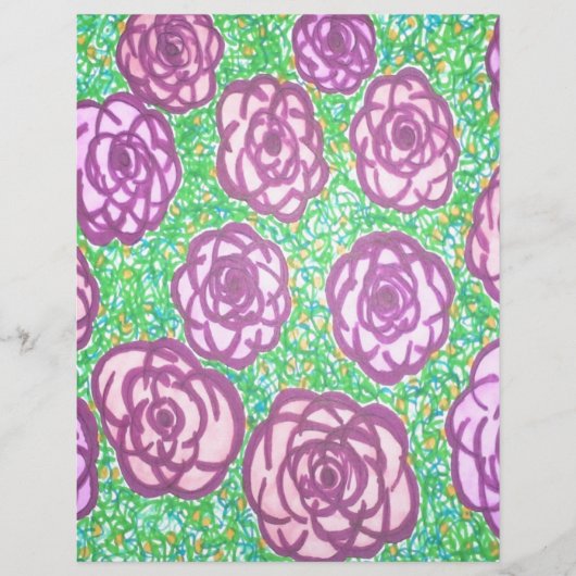 Preppy Rose Garden Floral Print (Front)