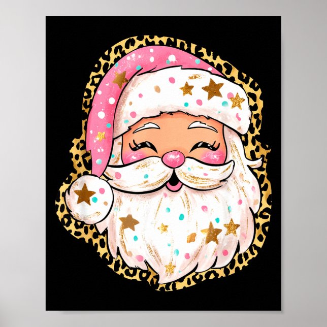 Preppy Santa - Christmas - Funny Christmas - Happy Poster (Front)