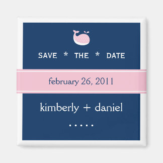 Preppy Save the Date Magnet