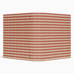 Preppy School Year Geometric Design 3 Ring Binder