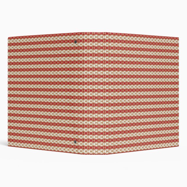 Preppy School Year Geometric Design 3 Ring Binder (Background)