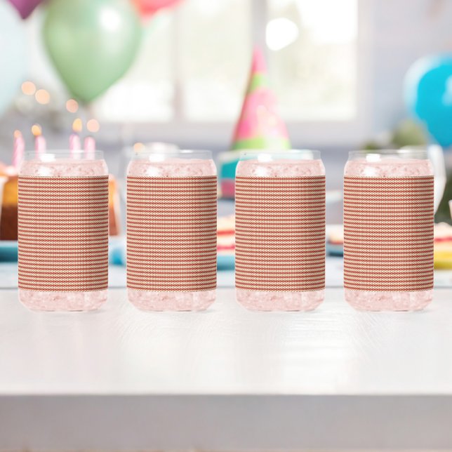 Preppy School Year Geometric Design Can Glass (Insitu (Birthday))