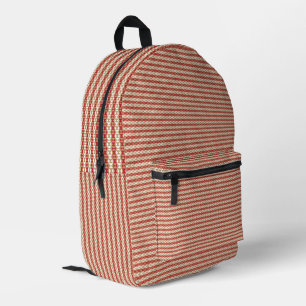 Preppy School Year Geometric Design Printed Backpack