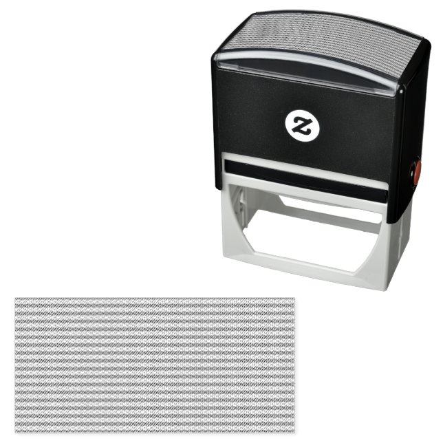 Preppy School Year Geometric Design Self-inking Stamp (In Situ)