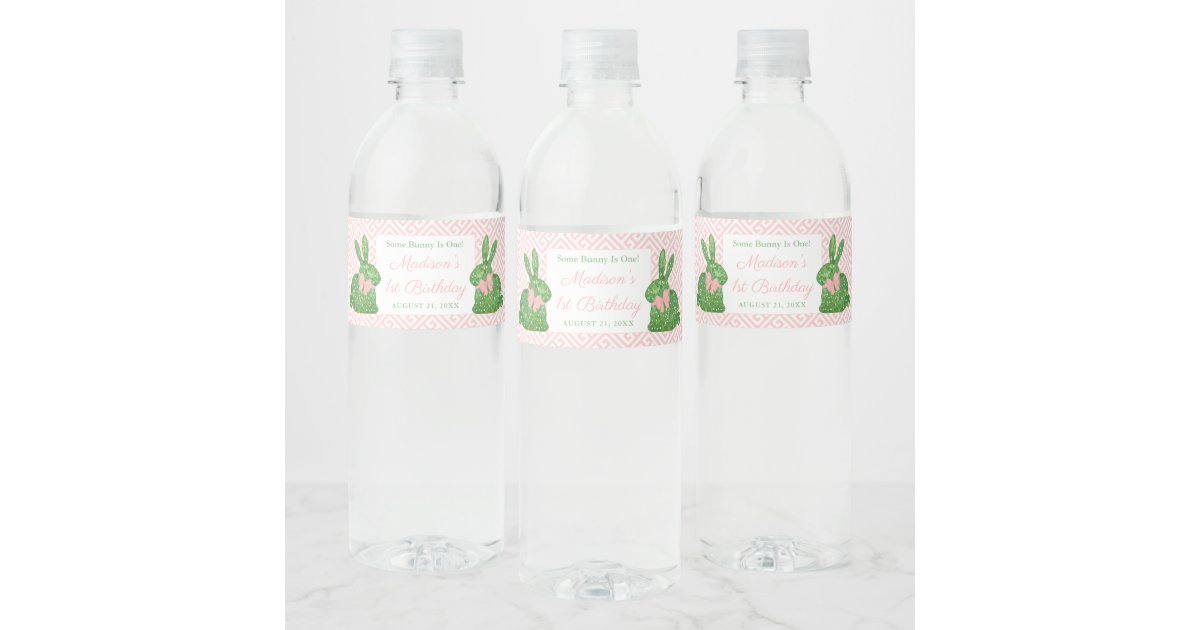 Preppy Pink Water Bottle | Sticker