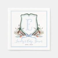 Preppy Southern Blue Boy Duck Baby Shower