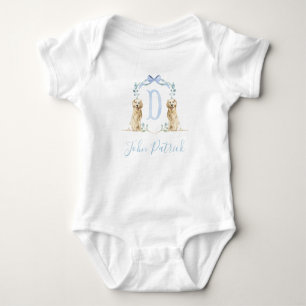 Preppy Southern Blue Dog Boy Baby Shower Baby Baby Bodysuit