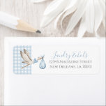 Preppy Southern Blue Stork Address Labels<br><div class="desc">Preppy Southern Blue Stork Return Address Labels

Can be used for any type of Event!</div>