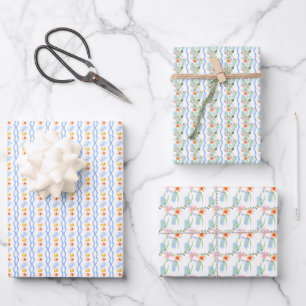 Preppy Southern Cowgirl Graduation Wrapping Paper Sheets