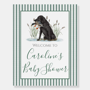 Preppy Southern Duck Hunter Lab Baby Shower Foam Board