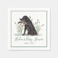 Preppy Southern Green Duck Dog Baby Shower