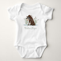 Preppy Southern Green Duck Dog Boy Baby Shower