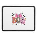 Preppy Spooky Halloween Boo Hitch Cover