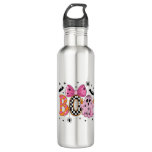 Preppy Spooky Halloween Boo Stainless Steel Water Bottle