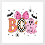 Preppy Spooky Halloween Boo Wall Decal
