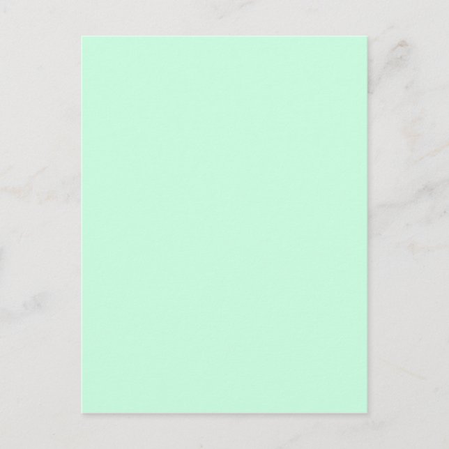 preppy spring color pastel seafoam green mint postcard (Front)