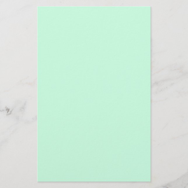 preppy spring color pastel seafoam green mint stationery (Front)