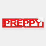 Preppy Stamp Bumper Sticker
