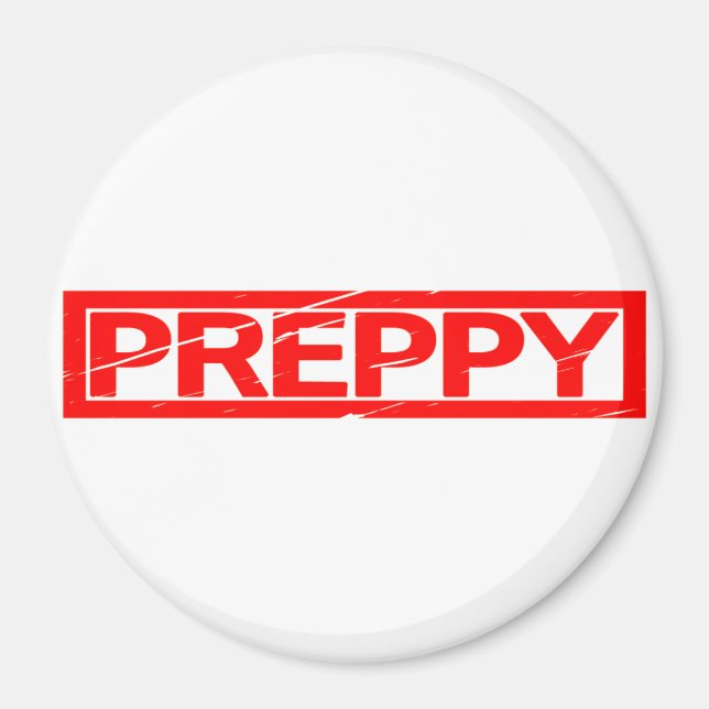 Preppy Stamp Magnet (Front)
