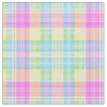 preppy summer plaid pastels watercolor fabric