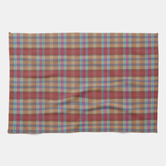Preppy Tan Plaid Decorative Kitchen Towels