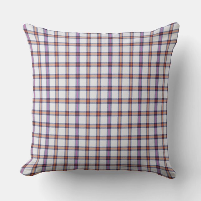 Preppy Tartan Pillow  (Front)