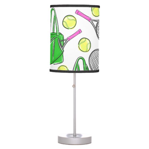 Preppy Tennis Green Bag  Table Lamp