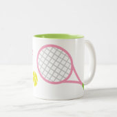 Preppy Tennis Personalized Mug (Front Right)