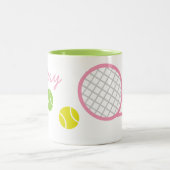 Preppy Tennis Personalized Mug (Center)