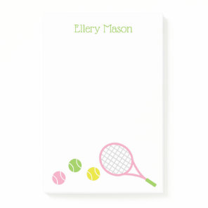 Preppy Tennis Personalized Notepad